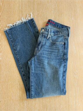 Lucky Brand Zoe High Rise Straight Jeans Raw Hem 2/26L